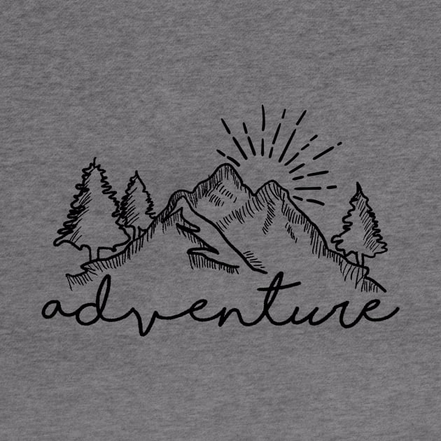 Adventure mountain Outdoor Men Women Gift by CreativeSalek